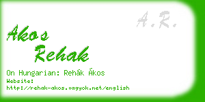 akos rehak business card